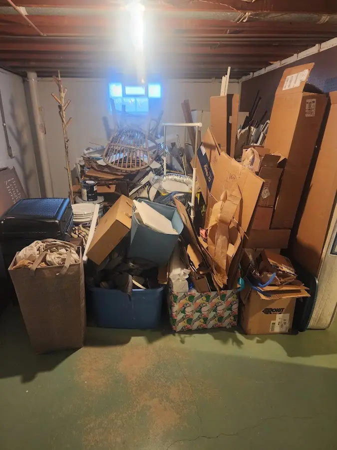 Roll-off dumpster container at job site for Concrete Dumpster Rental in North Richland Hills